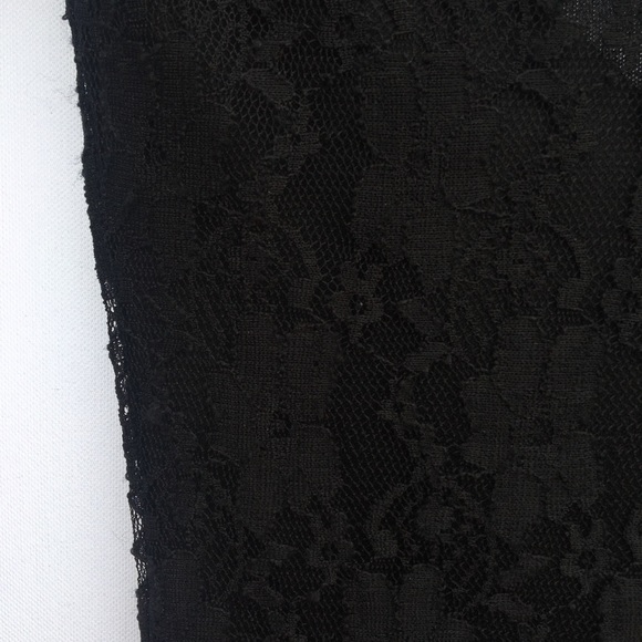 Streetwear Society Dress Womens Small Little Black Lace Sleeveless Scoop Neck - Picture 7 of 13